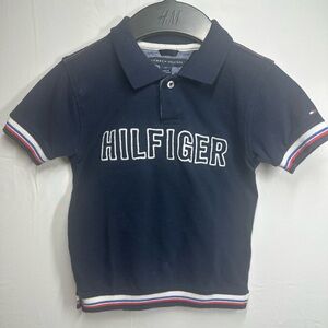 Tommy Hilfiger Kids Navy Polo Shirt with Stripes